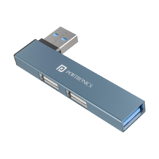 Portronics Mport Mino A USB 3.0 Hub (3-in-1) with USB 3.0